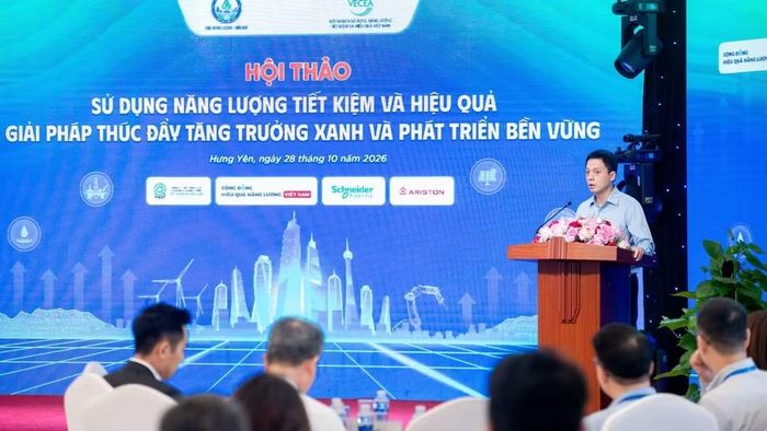 Ông Lại Đức Tuấn đại diện Cục Năng lượng-Dầu khí, Bộ Công thương phát biểu khai mạc hội thảo. (Ảnh: Ban tổ chức)