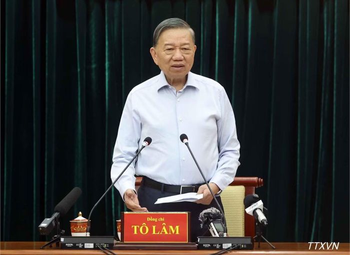 Tổng Bí thư, Chủ tịch nước Tô Lâm phát biểu chỉ đạo. (Ảnh: Thống Nhất/TTXVN)