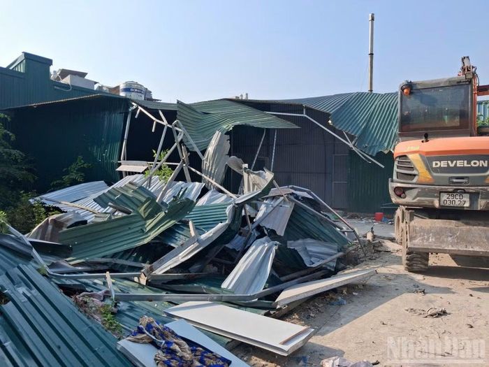 Khu đất sau giải phóng mặt bằng được phục vụ dự án tái định cư của thành phố Hà Nội.