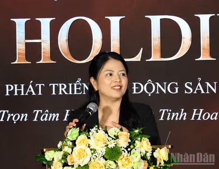 Bà Lương Hồng Anh, Chủ tịch Hội đồng quản trị Epic Holdings. (Ảnh: HÀ AN)