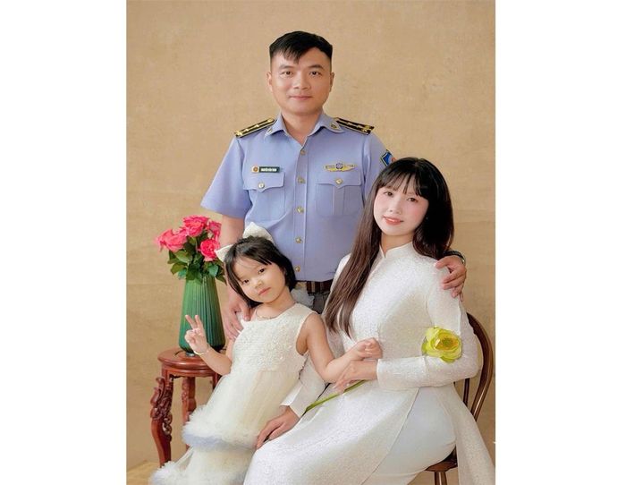 Gia đình nhỏ của anh Nguyễn Văn Toàn.