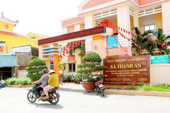 Trụ sở UBND xã Thạnh An (TPHCM). Ảnh: CẨM NƯƠNG