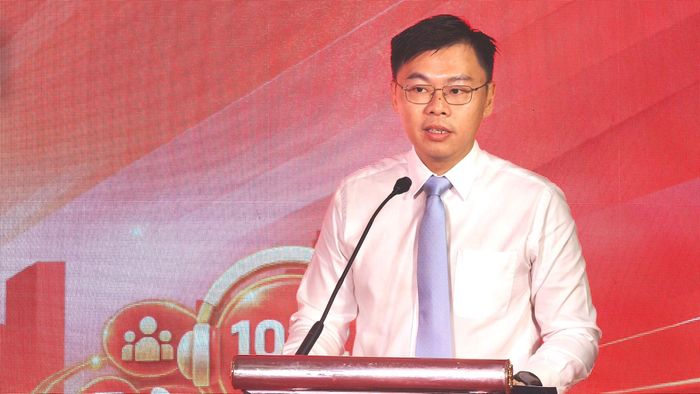  Phó Chủ tịch UBND TPHCM Trương Minh Huy Vũ phát biểu tại lễ ra mắt. Ảnh: NGUYỄN TÂN 