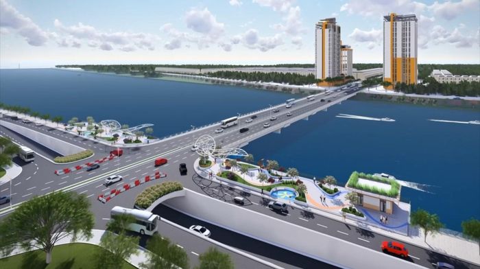  Phối cảnh dự án cụm nút giao cầu Hòa Xuân 