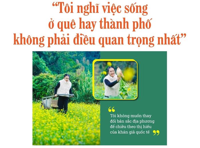 - Qua phản hồi của khán giả, có điều gì về quê hương mà trước đây chị xem là bình thường nhưng sau này nhận ra có giá trị đặc biệt? Điều đó ảnh hưởng thế nào đến cách chị chọn câu chuyện để kể?