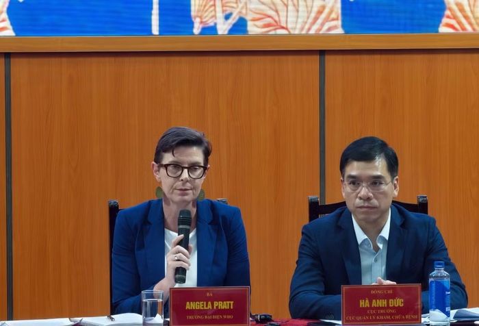 Tiến sĩ Angela Pratt, Trưởng đại diện Tổ chức Y tế Thế giới (WHO) tại Việt Nam - Ảnh Bộ Y tế