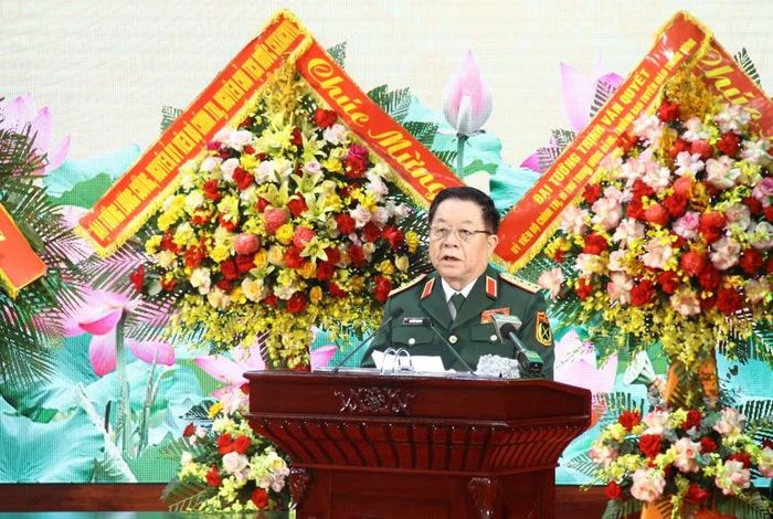 Đại tướng Nguyễn Trọng Nghĩa phát biểu.