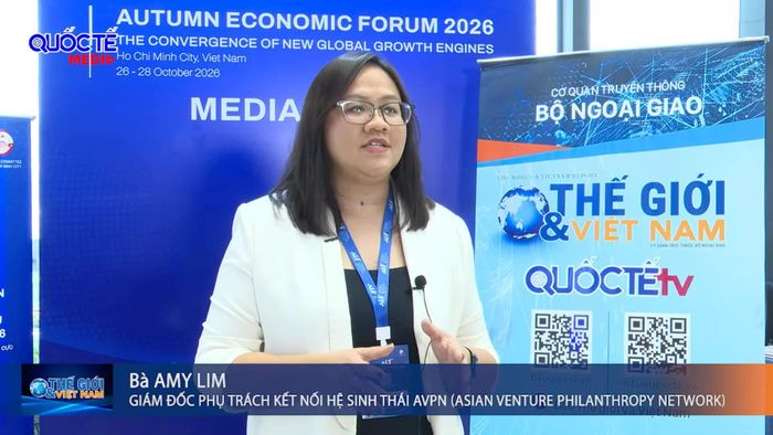 Bà Amy Lim, Giám đốc phụ trách kết nối hệ sinh thái của AVPN, cho rằng kết nối nguồn lực quốc tế với các ưu tiên phát triển của Việt Nam là chìa khóa để tạo ra tác động thiết thực và bền vững. (Ảnh: Thành Long)