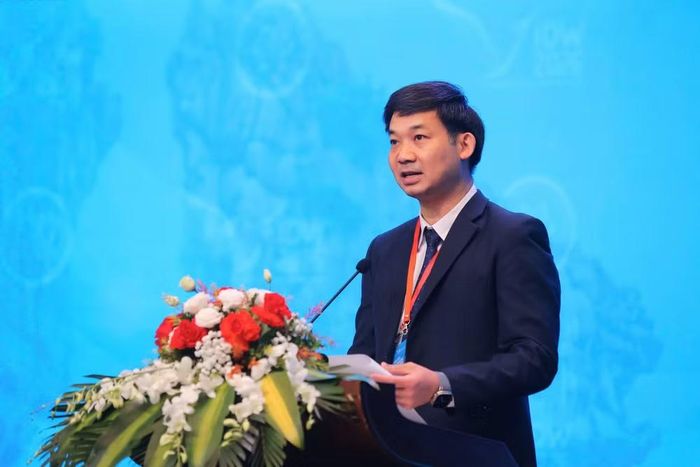 Ông Nguyễn Văn Công, Phó Chủ tịch UBND TP Quảng Ninh phát biểu khai mạc sự kiện - Ảnh: KHCN.