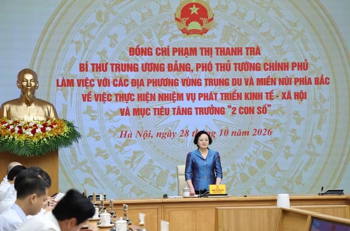 Phó Thủ tướng nhấn mạnh mục tiêu tăng trưởng 2 con số là mệnh lệnh chính trị, dù khó đến đâu cũng phải quyết tâm thực hiện - Ảnh: CP