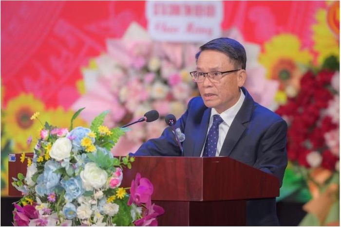 Nhà báo Nguyễn Đức Lợi, Phó Chủ tịch Thường trực Hội Nhà báo Việt Nam phát biểu chỉ đạo Đại hội