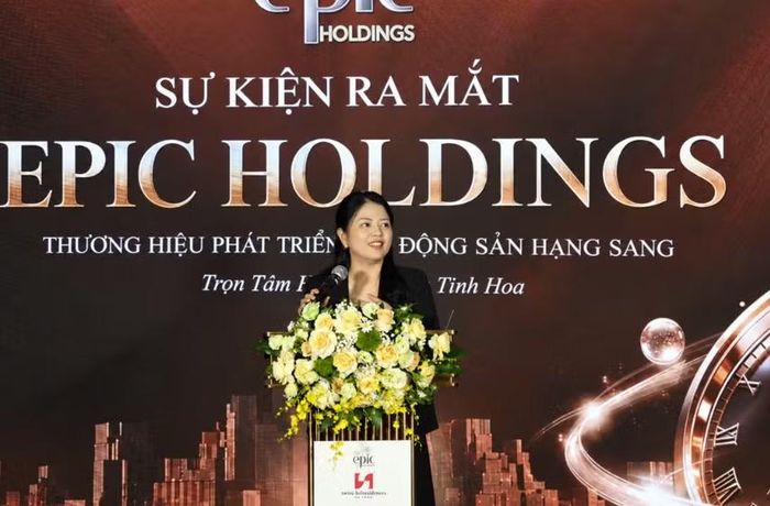 Bà Lương Hồng Anh, Chủ tịch HĐQT Epic Holdings. Ảnh: VV