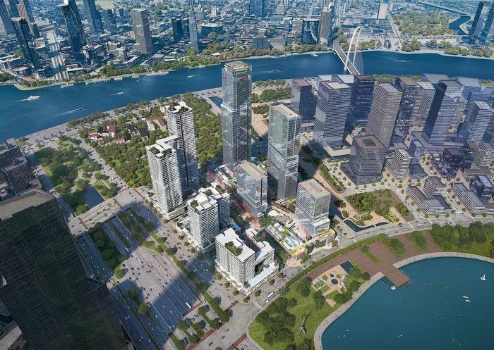 Phối cảnh dự án Lotte Eco Smart City Thu Thiem, nơi vừa ghi nhận tổng vốn đầu tư tăng từ 20.100 tỷ đồng lên 60.000 tỷ đồng.