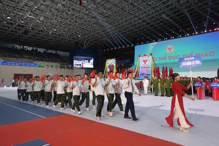 Các đoàn vận động viên tham gia thi đấu tại Đại hội.