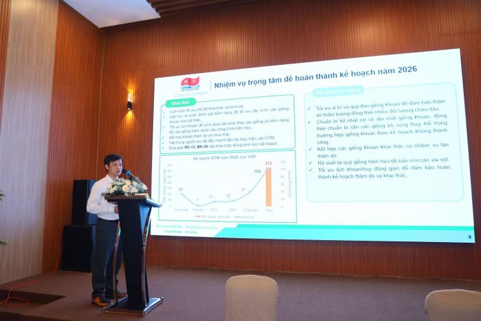 Đại diện Vietsovpetro trình bày tham luận