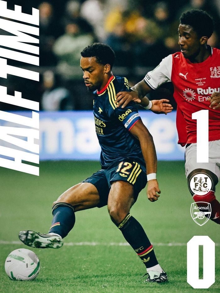 45 phút đầu khép lại với tỷ số 1-0 nghiêng về Fleetwood Town