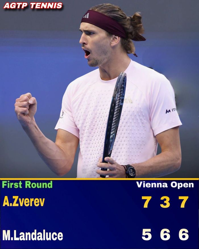 Zverev ra quân đầy khó khăn tại Vienna Open 2026 - Ảnh: AGTP Tennis