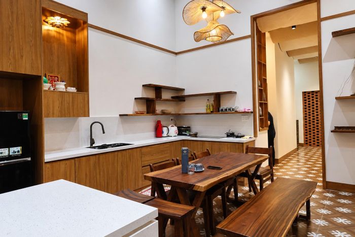 Khu vực phòng khách và bếp ăn thiết kế liên thông
