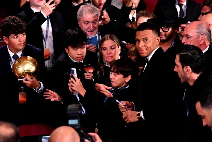 Mbappe ở Gala Quả bóng vàng 2026. Ảnh: F.F