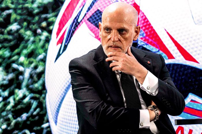 La Liga và Chủ tịch Tebas phải lên tiếng xin lỗi sau những phát biểu của Mbappe. Ảnh: AS