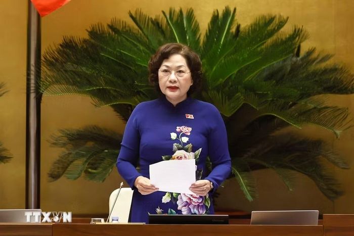 Phó Chủ tịch Quốc hội Nguyễn Thị Hồng phát biểu. (Ảnh: Doãn Tấn/TTXVN)
