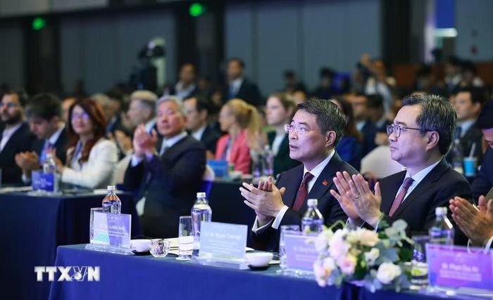 Thủ tướng Lê Minh Hưng tham dự Diễn đàn Kinh tế Mùa Thu 2026 (AEF 2026). (Ảnh: Dương Giang/TTXVN)