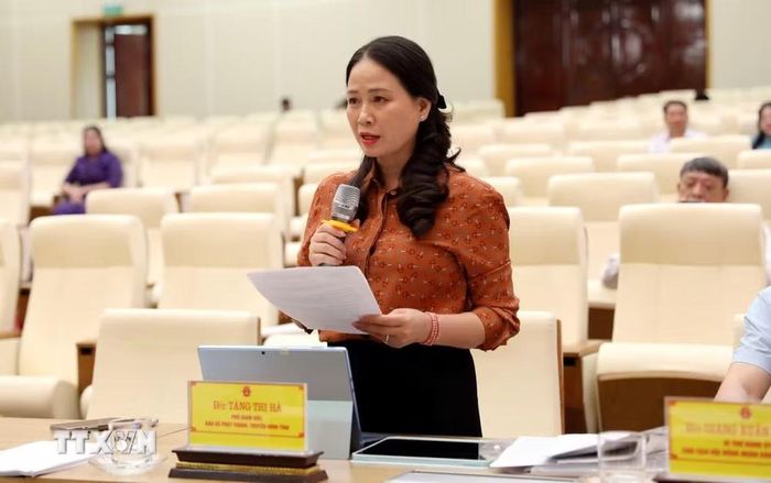 Các đại biểu thảo luận tại tổ. (Ảnh: Quang Cường/TTXVN)