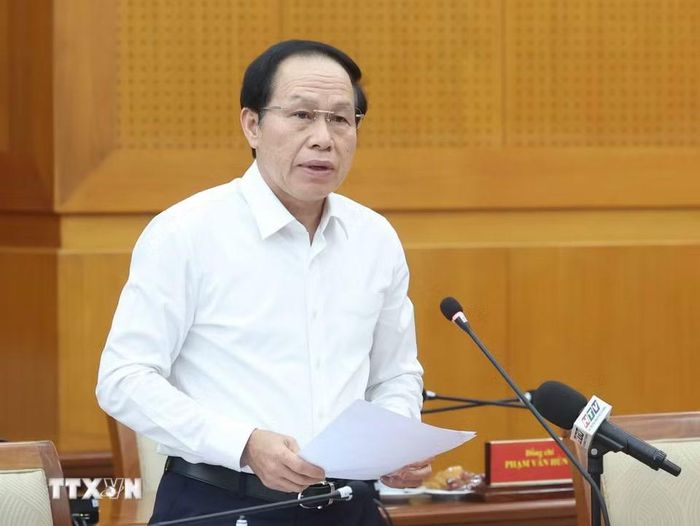 Đồng chí Lê Tiến Châu, Ủy viên Trung ương Đảng, Phó Thủ tướng Chính phủ phát biểu. (Ảnh: Thống Nhất/TTXVN)