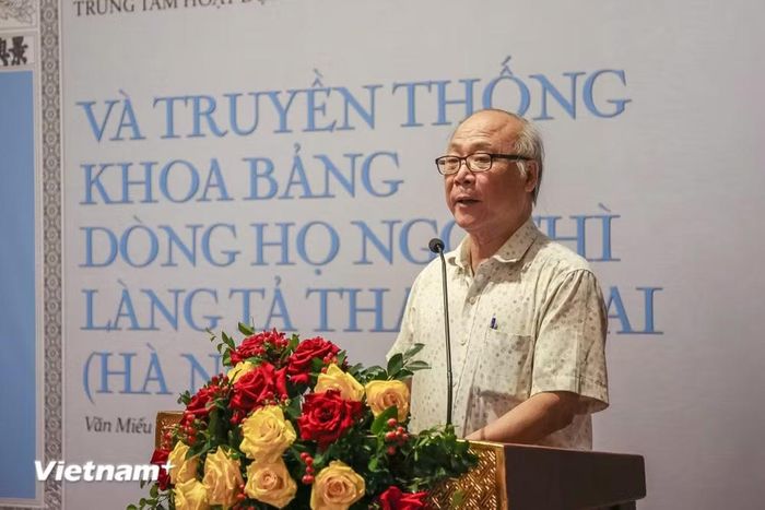 Phó Giáo sư-Tiến sỹ Nguyễn Hữu Sơn, nguyên Phó Viện trưởng Viện Văn học. (Ảnh: Trịnh Ngọc/Vietnam+)