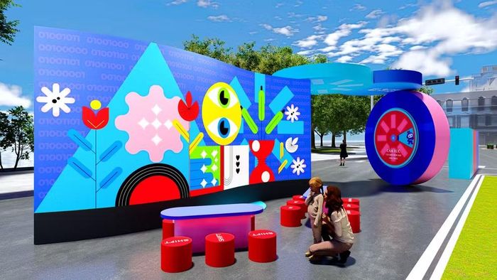 Không gian trải nghiệm Ngày hội An toàn trực tuyến “Không Một Mình” 2026. (Ảnh: A05)