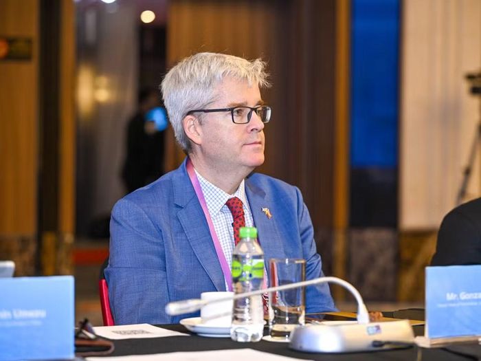 Ông Gonzalo Serrano, Phó Trưởng ban Đối tác, Phái đoàn EU tại Việt Nam. (Ảnh: Minh Sơn/Vietnam+)