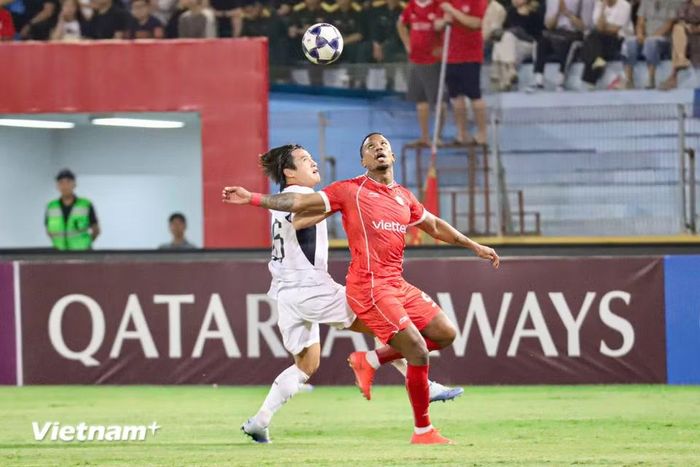 Đầu hiệp hai, Thể Công tiếp tục nhận thêm bàn thua thứ năm ở phút thứ 54. (Ảnh: Việt Anh/Vietnam+)