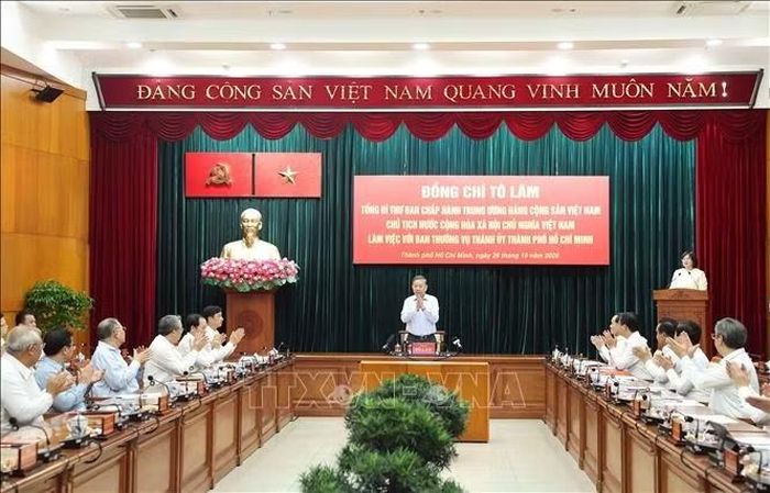 Tổng Bí thư, Chủ tịch nước Tô Lâm phát biểu chỉ đạo. Ảnh: Thống Nhất/TTXVN
