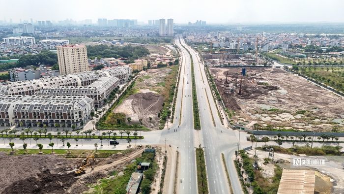 Trong ảnh là tuyến đường Vành đai 3,5 đoạn qua địa phận xã Hoài Đức đã hoàn thiện và đi vào hoạt động.