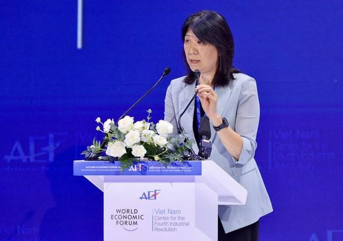 Bà Trương Kỳ, Phó Chủ nhiệm Cơ quan Nghiên cứu phát triển Quốc vụ viện, Đại diện chính quyền Trung Quốc. (Ảnh: BTC)