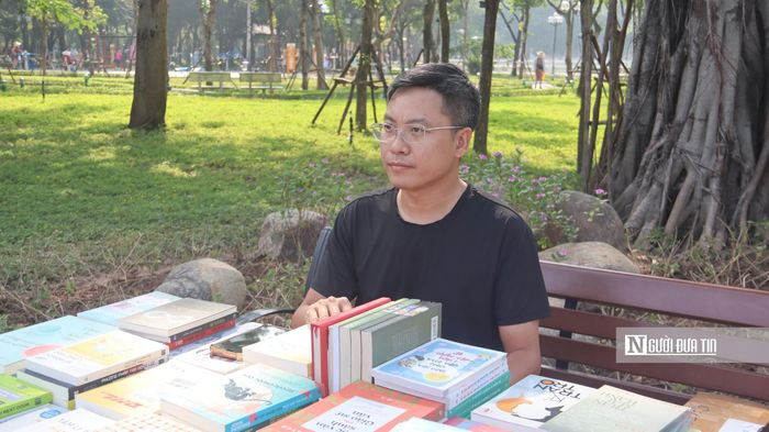 Anh Mai Duy Anh cho biết hội sách được tổ chức với mong muốn thúc đẩy văn hóa đọc trên địa bàn thành phố Hà Nội (Ảnh: Quốc Tiệp).