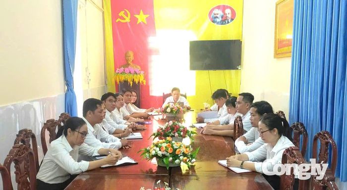 Chánh án TAND khu vực 10 Trần Hiến Cường họp phổ biến công tác tại đơn vị