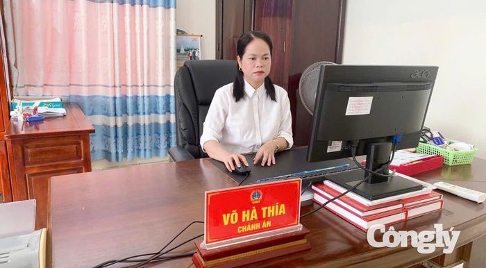 Bà Võ Hà Thía, Chánh án TAND khu vực 4- Cần Thơ