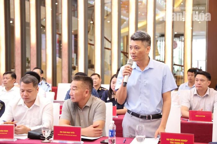 Đại diện doanh nghiệp tỉnh Thanh Hóa đề xuất lĩnh vực hợp tác.