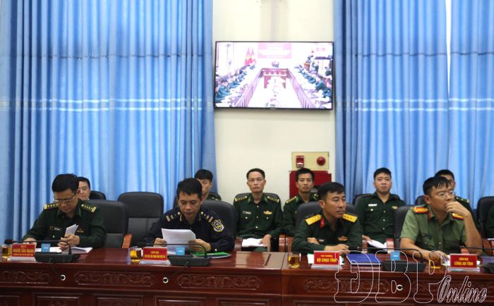 Các đại biểu dự hội nghị tại điểm cầu Điện Biên.