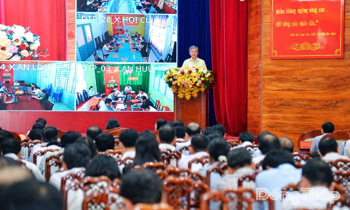 Phát biểu tại hội nghị, đồng chí Ngô Chí Cường lưu ý một số vấn đề cốt lõi, những nhiệm vụ trọng tâm mà mỗi cấp ủy, mỗi cán bộ, đảng viên cần nắm vững để thực hiện. 