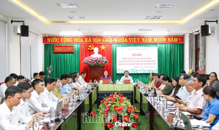 Quang cảnh tại điểm cầu phường Phan Rang. Ảnh: THANH LONG.