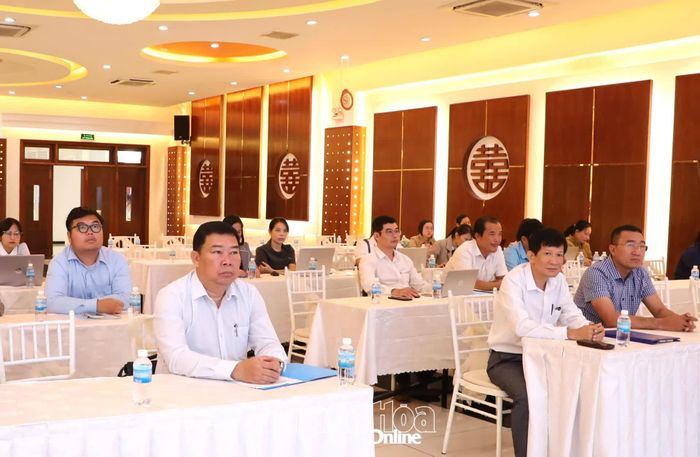 Quang cảnh tại lớp tập huấn.