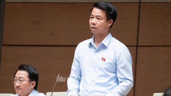 Đại biểu Hoàng Quốc Khánh phát biểu ý kiến.