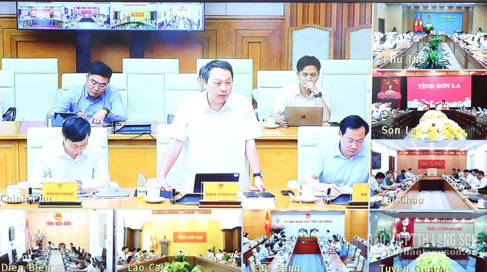 Lãnh đạo Bộ Văn hoá, Thể thao và Du lịch phát biểu tại buổi làm việc (Ảnh chụp màn hình)