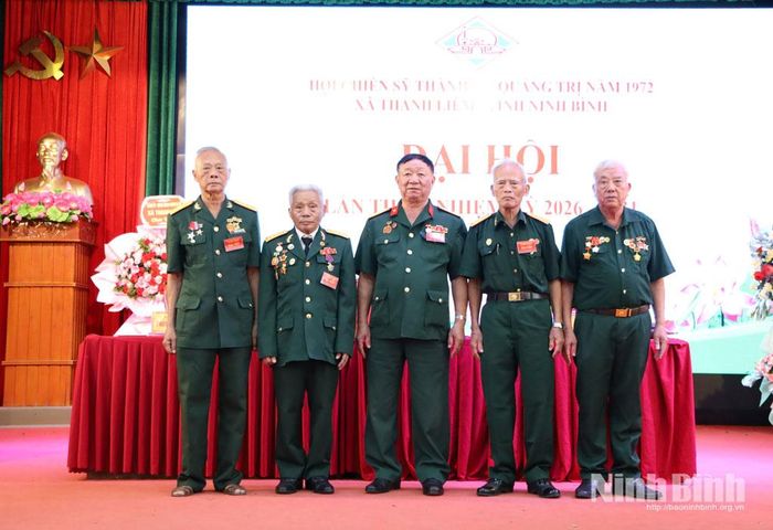 Ban Chấp hành Hội Chiến sỹ Thành Cổ Quảng Trị năm 1972 xã Thanh Liêm nhiệm kỳ 2026-2031.
