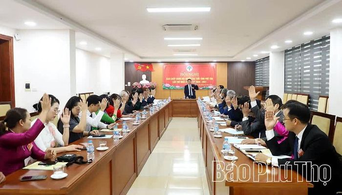 Quang cảnh Hội nghị lần thứ nhất, Ban Chấp hành Hội Người cao tuổi tỉnh Phú Thọ khóa I, nhiệm kỳ 2026 - 2031.