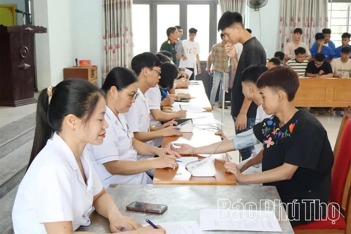 Khám sơ tuyển nghĩa vụ quân sự năm 2027 tại xã Sơn Đông, bước quan trọng bảo đảm chất lượng tuyển chọn và gọi công dân nhập ngũ.