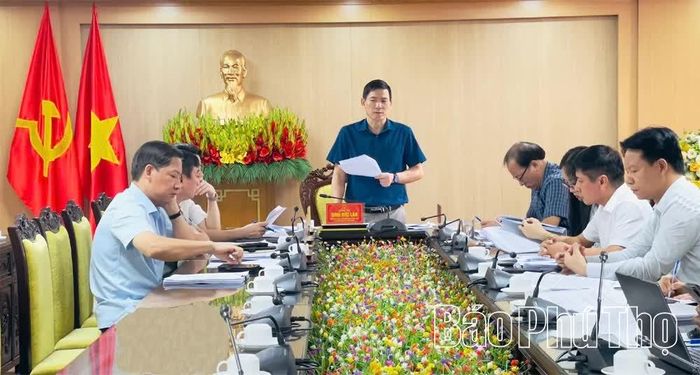 Đồng chí Trưởng Ban Pháp chế HĐND tỉnh Đinh Đức Lân kết luận buổi thẩm tra.