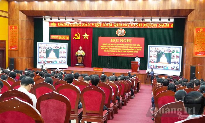 Toàn tỉnh có 1.770 điểm cầu với hơn 77.000 đảng viên tham gia nghiên cứu, học tập, quán triệt - Ảnh: X.P
